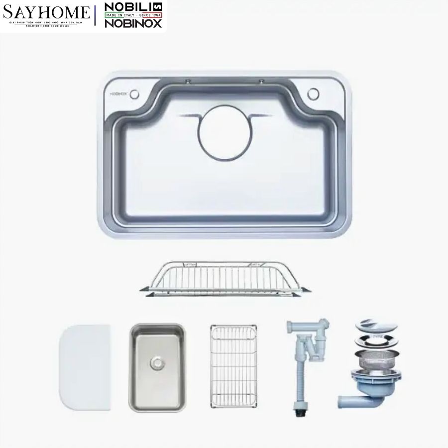 Chậu rửa chén bát 1 hố NOBINOX ARVO B370 70cm tại thành phố Hồ Chí Minh
