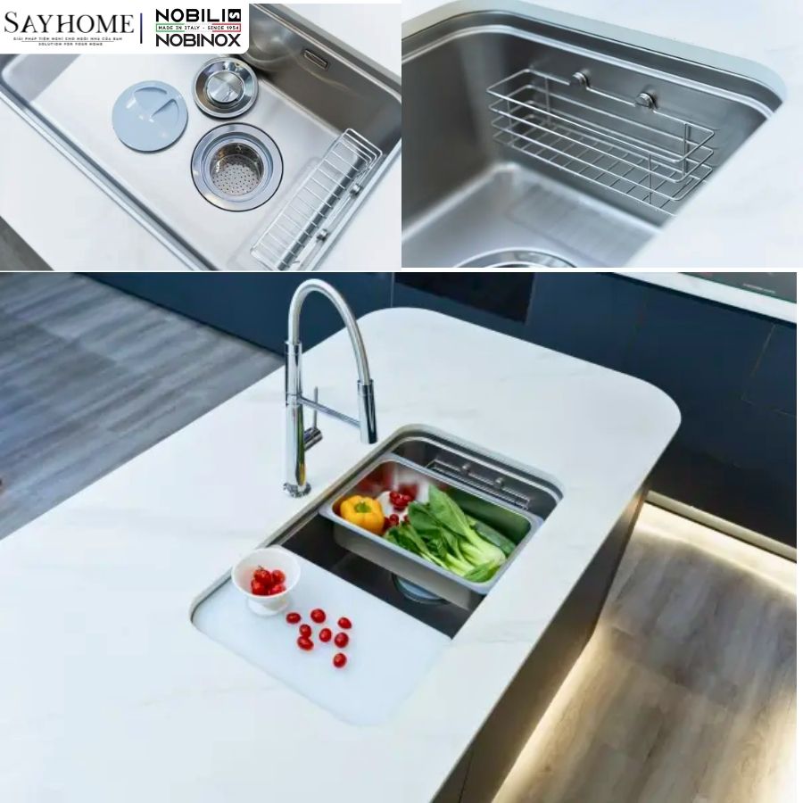 Chậu rửa chén bát 1 hố NOBINOX NOVA A282M 82cm tại thành phố Hồ Chí Minh