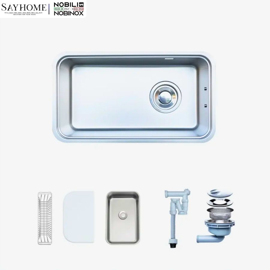 Chậu rửa chén bát 1 hố NOBINOX NOVA A283D 82cm tại thành phố Hồ Chí Minh