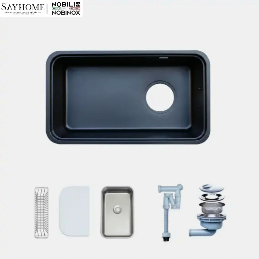 Chậu rửa chén bát 1 hố NOBINOX NOVA A284B 82cm tại thành phố Hồ Chí Minh