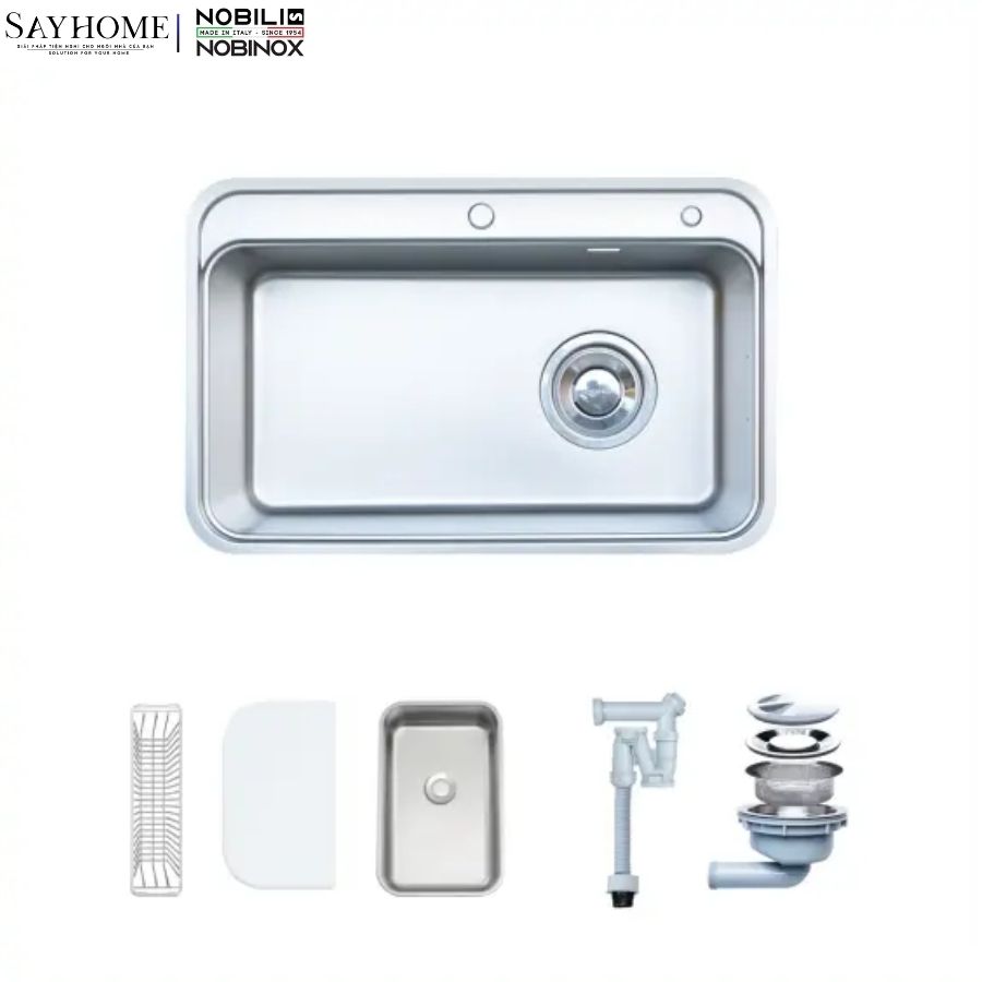 Chậu rửa chén bát 1 hố NOBINOX NOVA A382 82cm tại thành phố Hồ Chí Minh