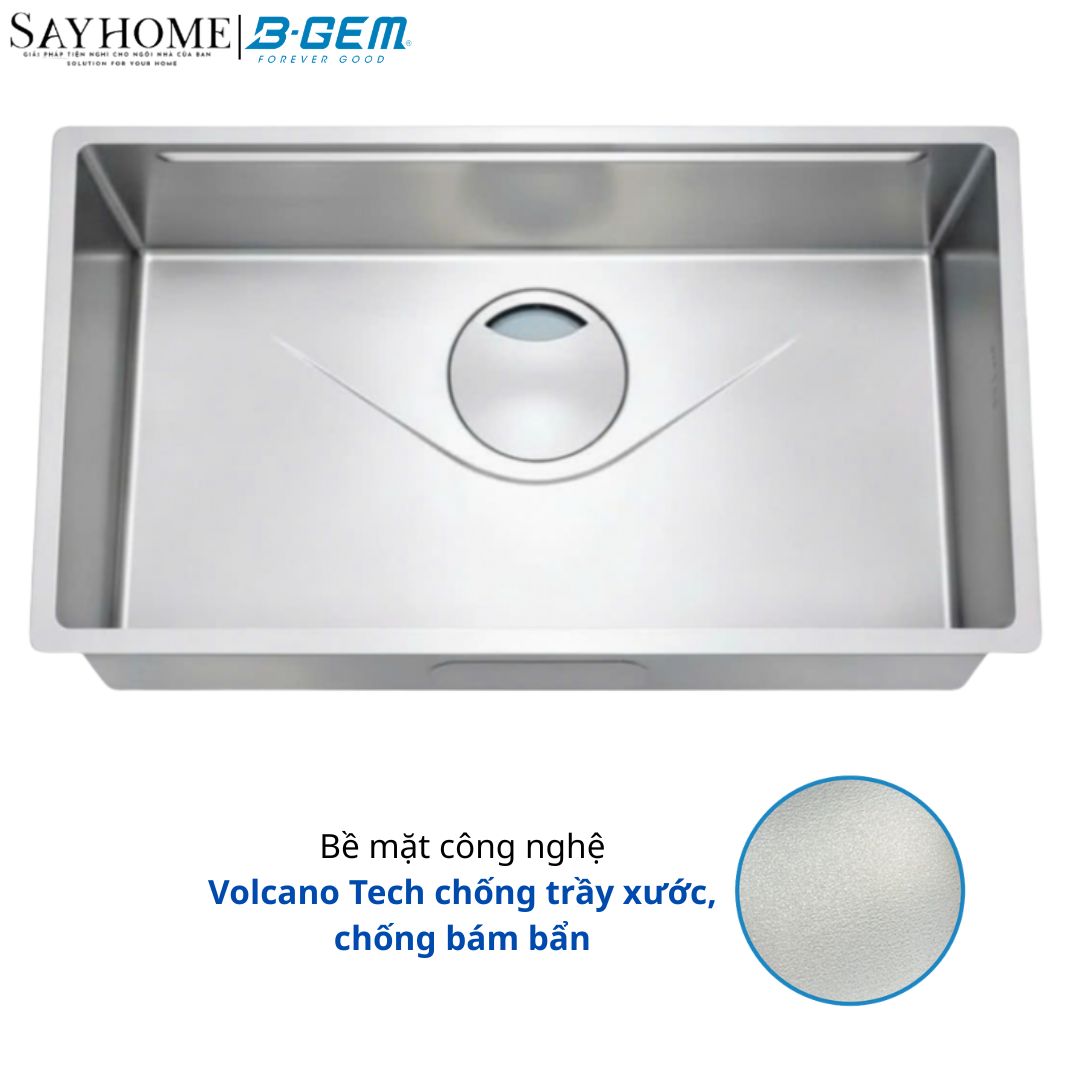 CHẬU RỬA CHÉN BÁT INOX 1 HỐ B-GEM BG - 7545FDA QUICK, BG - 8045FDA QUICK, BG - 8545FDA QUICK, BG - 9045FDA QUICK tại thành phố Hồ Chí Minh