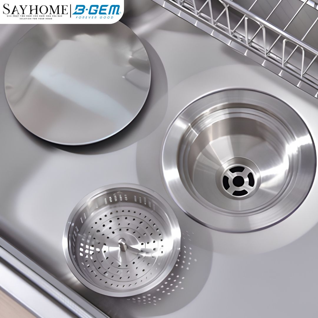 Chậu rửa chén bát 1 hố inox 304 B-GEM BG - 7848CPH 78cm tại thành phố Hồ Chí Minh