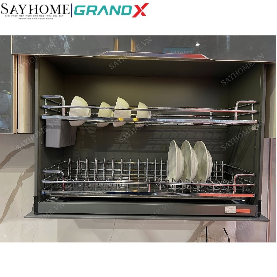 Giá bát đĩa nâng hạ GrandX XL.80ET/90ET - Luxury titanium điện thông minh tại Thành phố Hồ Chí Minh