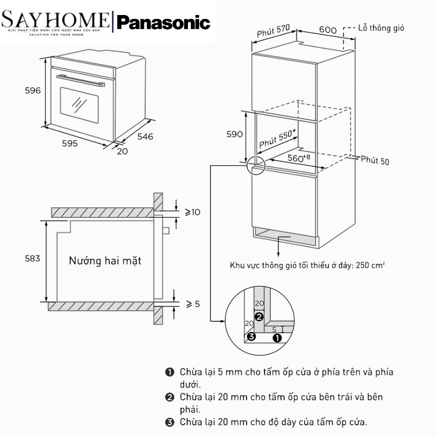 Lò nướng âm tủ PANASONIC HL- CK632BYUE 78 Lít tại thành phố Hồ Chí Minh