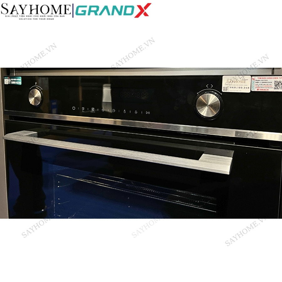 Lò nướng GrandX GX75V9 âm tủ, dung tích 75 lít tại Thành phố Hồ Chí Minh