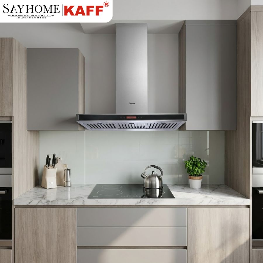 Máy hút mùi KAFF KF - 771 / 991 kính toa tại thành phố Hồ Chí Minh