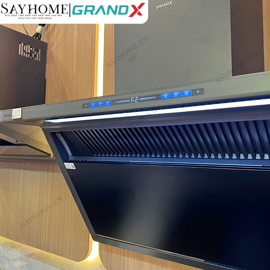 Máy hút mùi GrandX GX H70T88G/ GX H90T88G kính vát, áp tường tại Thành phố Hồ Chí Minh
