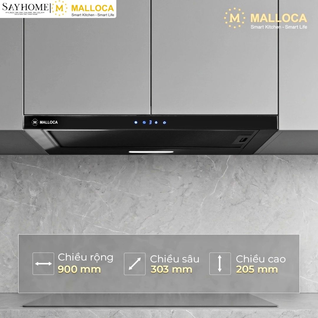 Máy hút mùi âm tủ ray kéo Malloca MH 90BTC tại thành phố Hồ Chí Minh