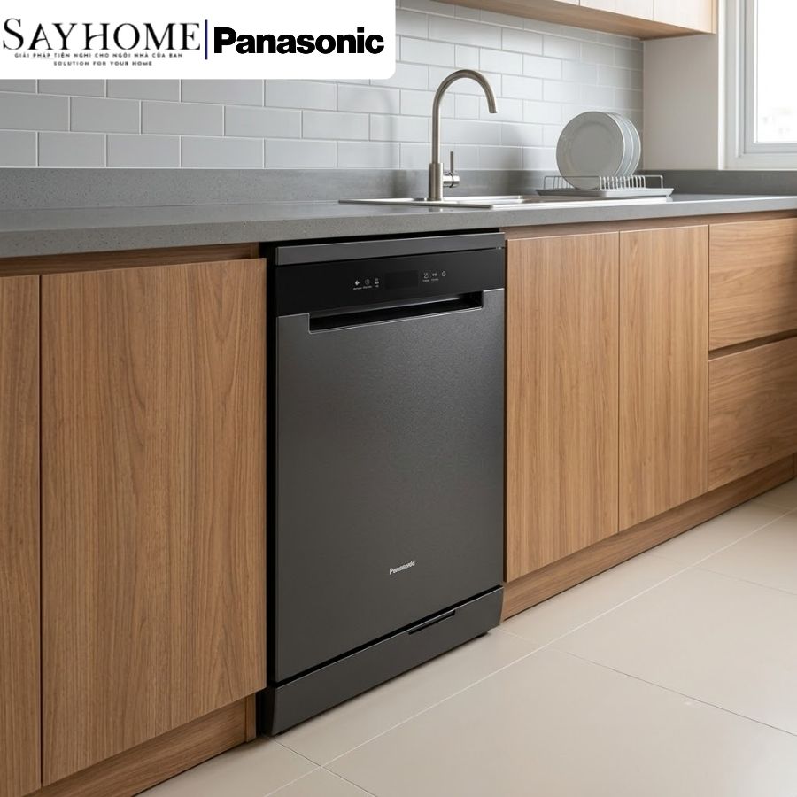 Máy rửa chén PANASONIC NP-FMK16XEVN độc lập 15 bộ chén dĩa