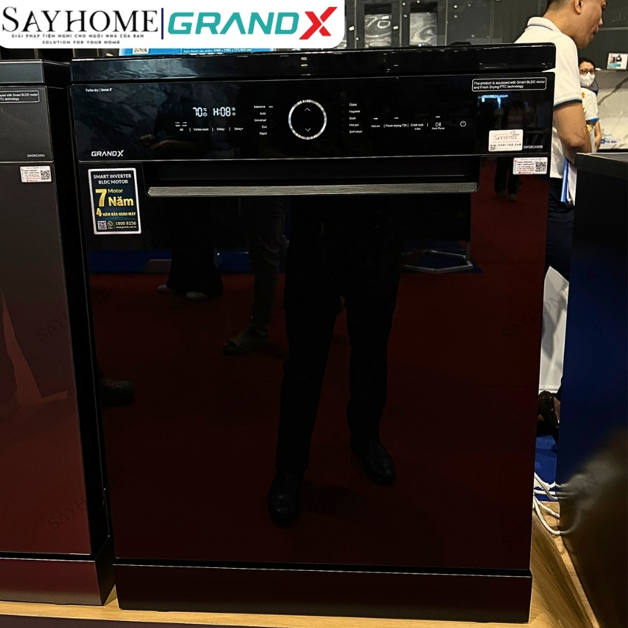Máy rửa bát GrandX SMS8GX89B 16 bộ đồ ăn Châu Âu tại Thành phố Hồ Chí Minh