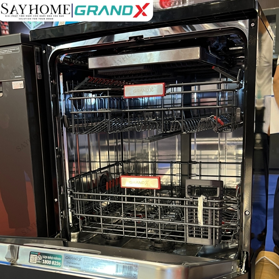 Máy rửa bát GrandX SMS8GX89B 16 bộ đồ ăn Châu Âu tại Thành phố Hồ Chí Minh
