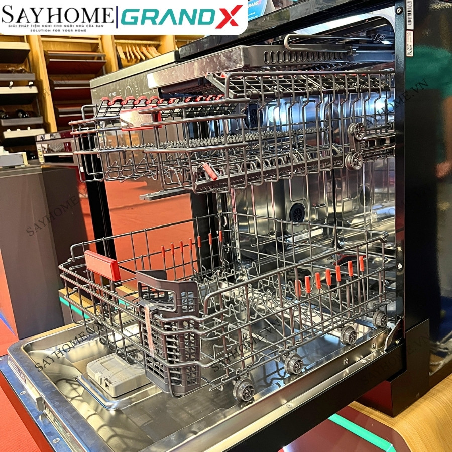 Máy rửa bát GrandX SMS8GX89B 16 bộ đồ ăn Châu Âu tại Thành phố Hồ Chí Minh