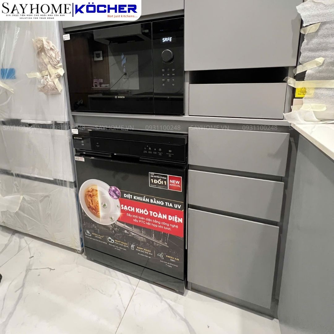 Máy rửa bát Kocher X15UV 17 bộ đồ ăn Châu Âu tại thành phố Hồ Chí Minh