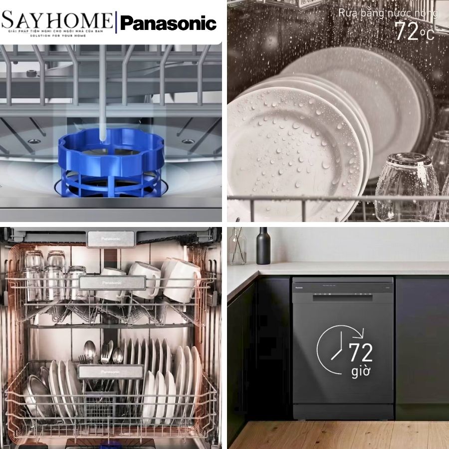 Máy rửa chén PANASONIC NP-6X4MSEVN độc lập 15 bộ chén dĩa tại thành phố Hồ Chí Minh