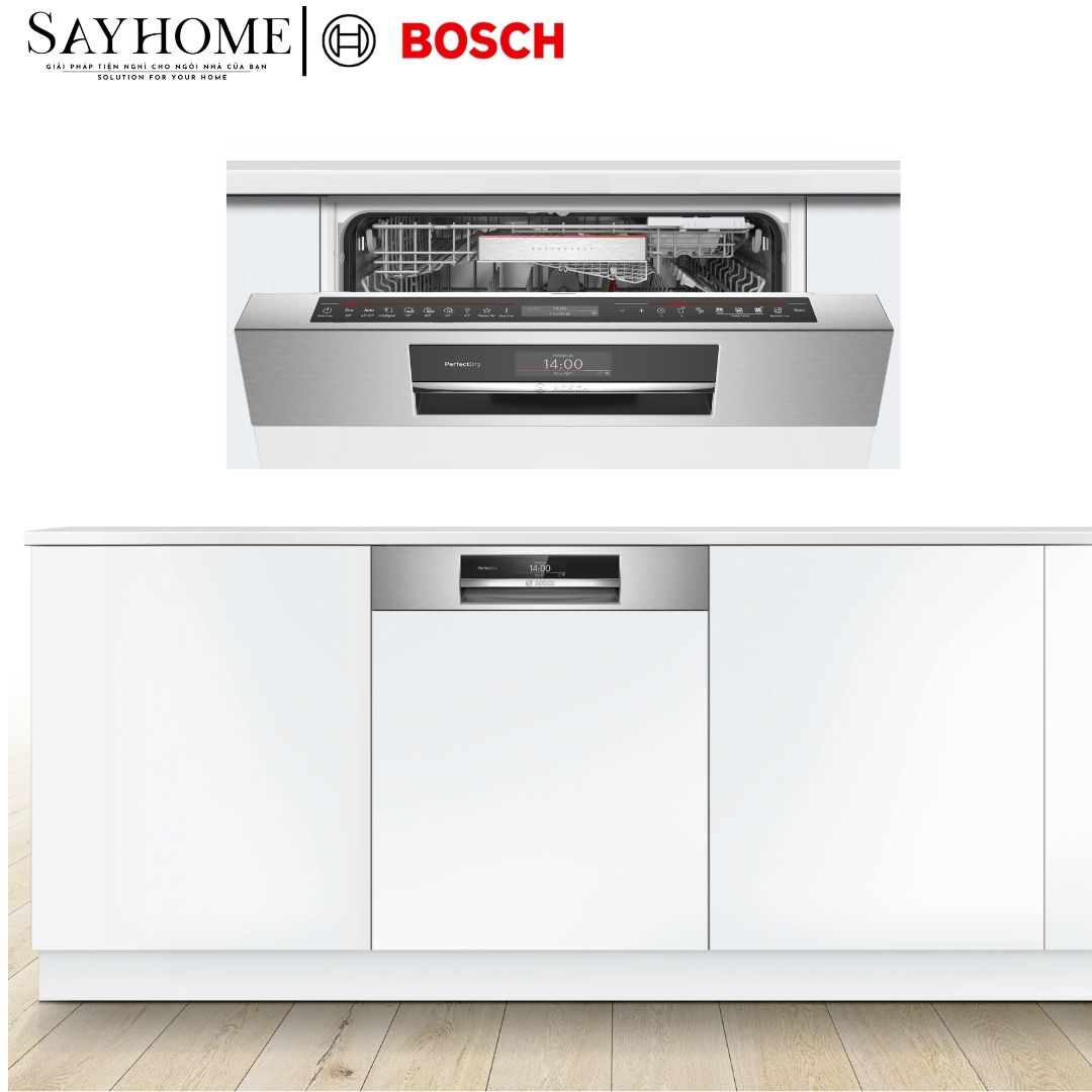 Máy rửa chén bát Bosch SMI8ZDS81T Serie 8 bán âm 14 bộ chén dĩa tại thành phố Hồ Chí Minh