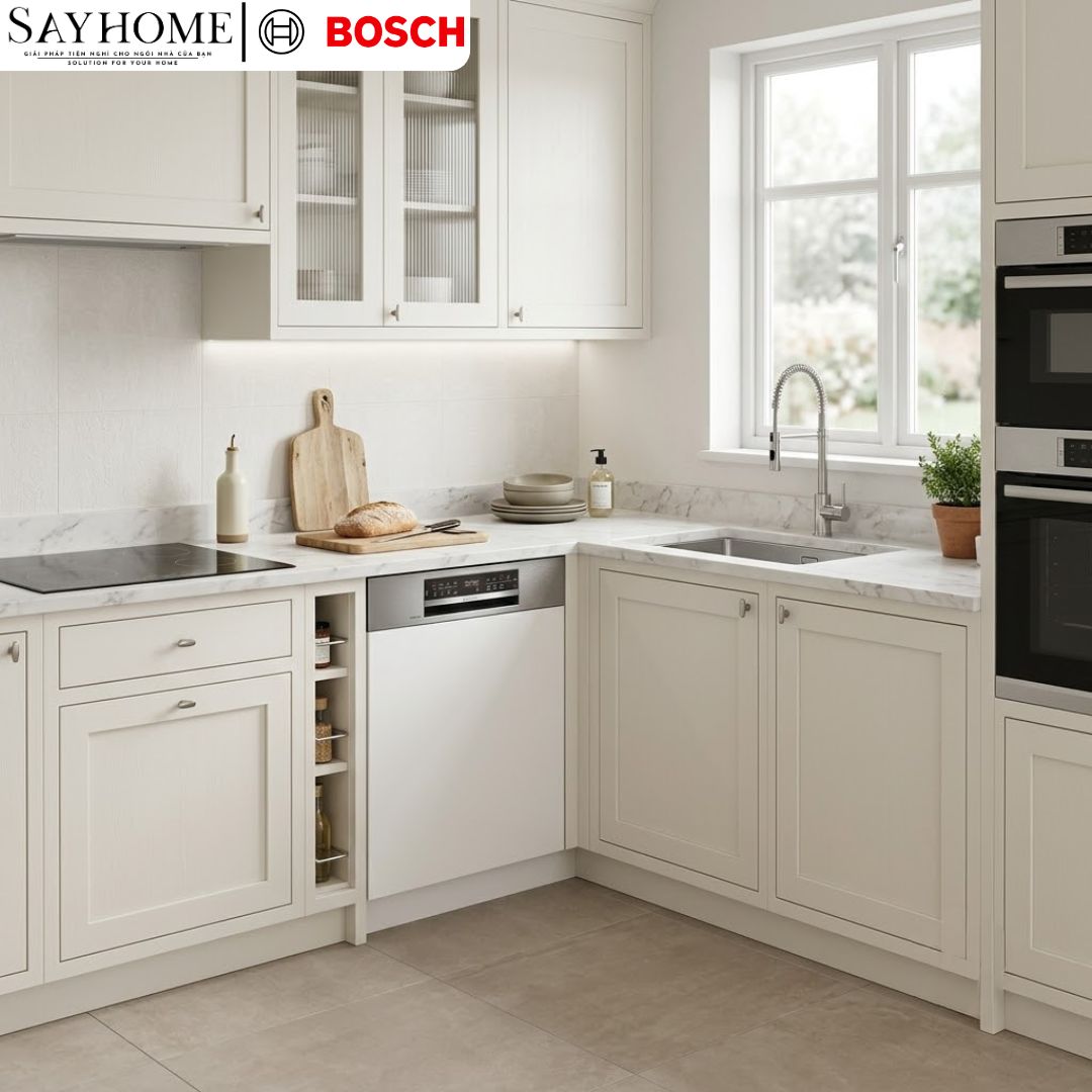 Máy rửa chén bát Bosch SMI6ZCS16E Serie 6 bán âm 14 bộ chén dĩa tại thành phố Hồ Chí Minh