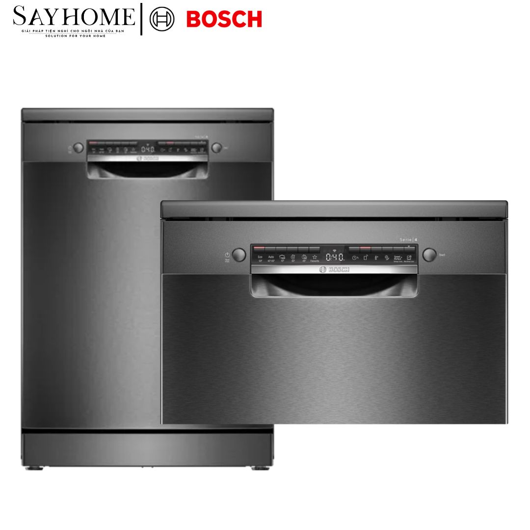 Máy rửa chén bát Bosch SMS4HMC25M Serie 4 độc lập 14 bộ chén dĩa tại thành phố Hồ Chí Minh