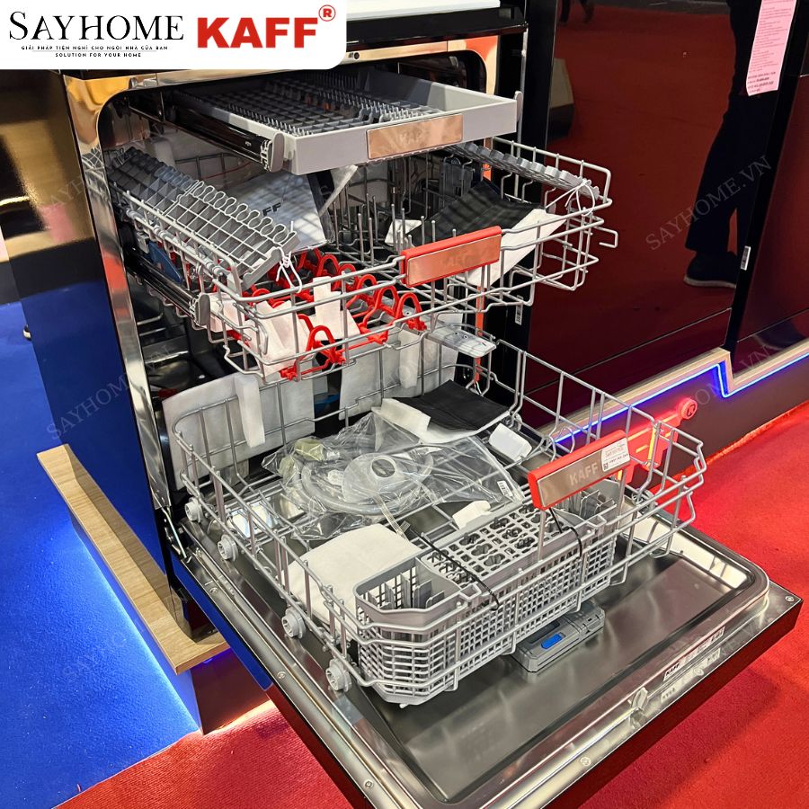 Máy rửa chén bát KAFF KF-SBL775B New Plus độc lập 17 bộ đồ ăn Châu Âu tại thành phố Hồ Chí Minh