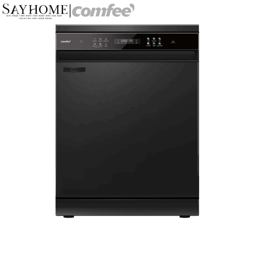 Máy rửa chén COMFEE màu xám đen CDWEF1401HB-W-VN 14 bộ đồ ăn Châu Âu tại thành phố Hồ Chí Minh