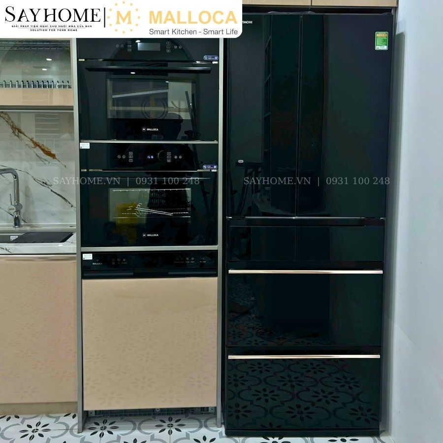 Máy rửa chén MALLOCA MDW157SI bán âm tủ 15 bộ chén dĩa tại thành phố Hồ Chí Minh