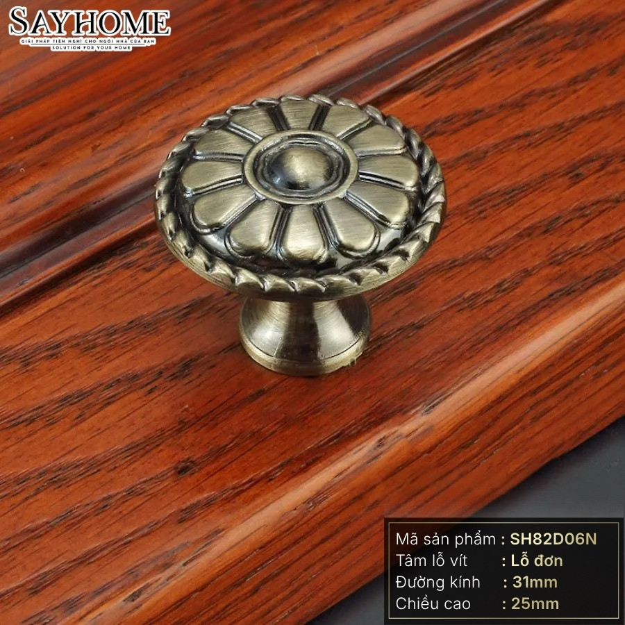 Núm tủ tân cổ điển vintage màu đồng, đồng đỏ SH82D06N tại thành phố Hồ Chí Minh tại thành phố Hồ Chí Minh