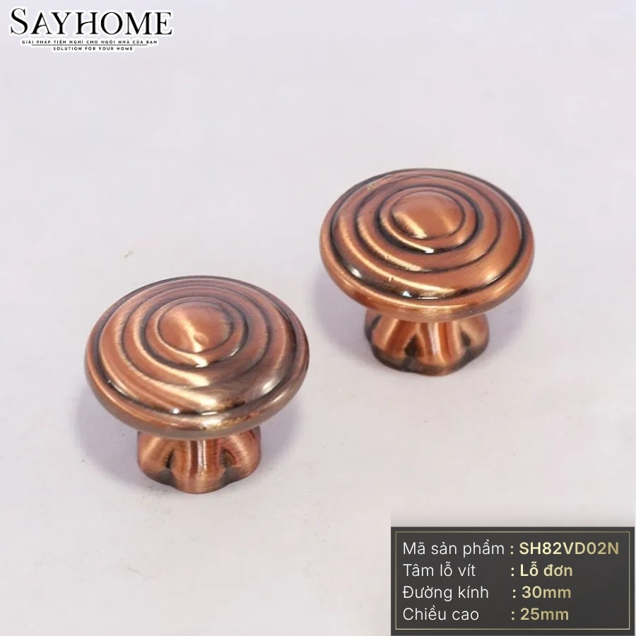 Núm tủ tân cổ điển vintage màu vàng gold, đồng, đồng đỏ SH82VD02N tại thành phố Hồ Chí Minh