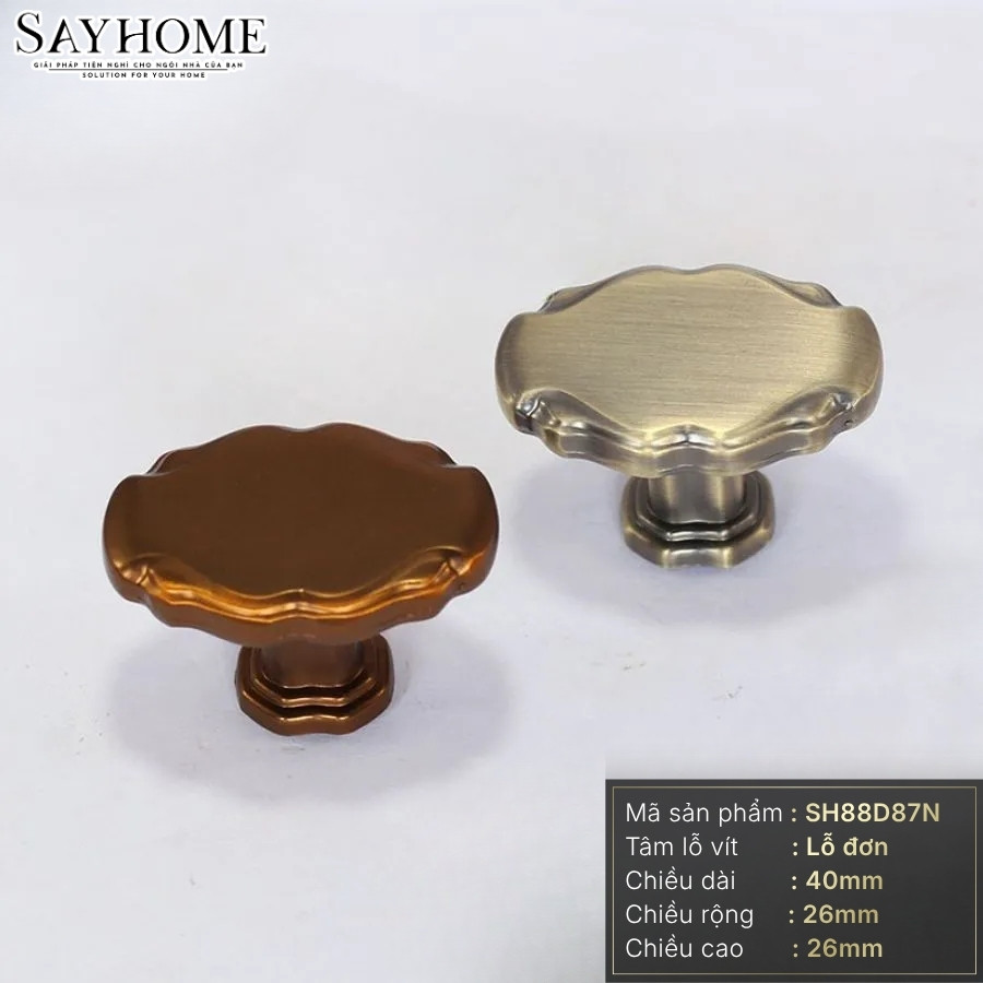 Núm tủ tân cổ điển vintage màu đồng SH88D87N tại thành phố Hồ Chí Minh