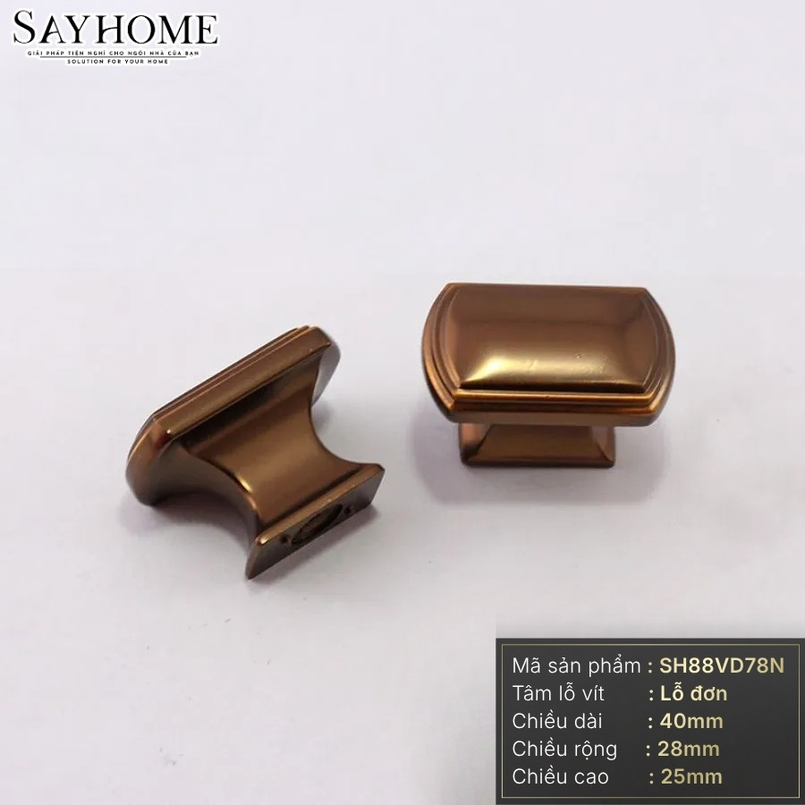 Núm tủ tân cổ điển vintage màu vàng đồng SH88VD78N tại thành phố Hồ Chí Minh