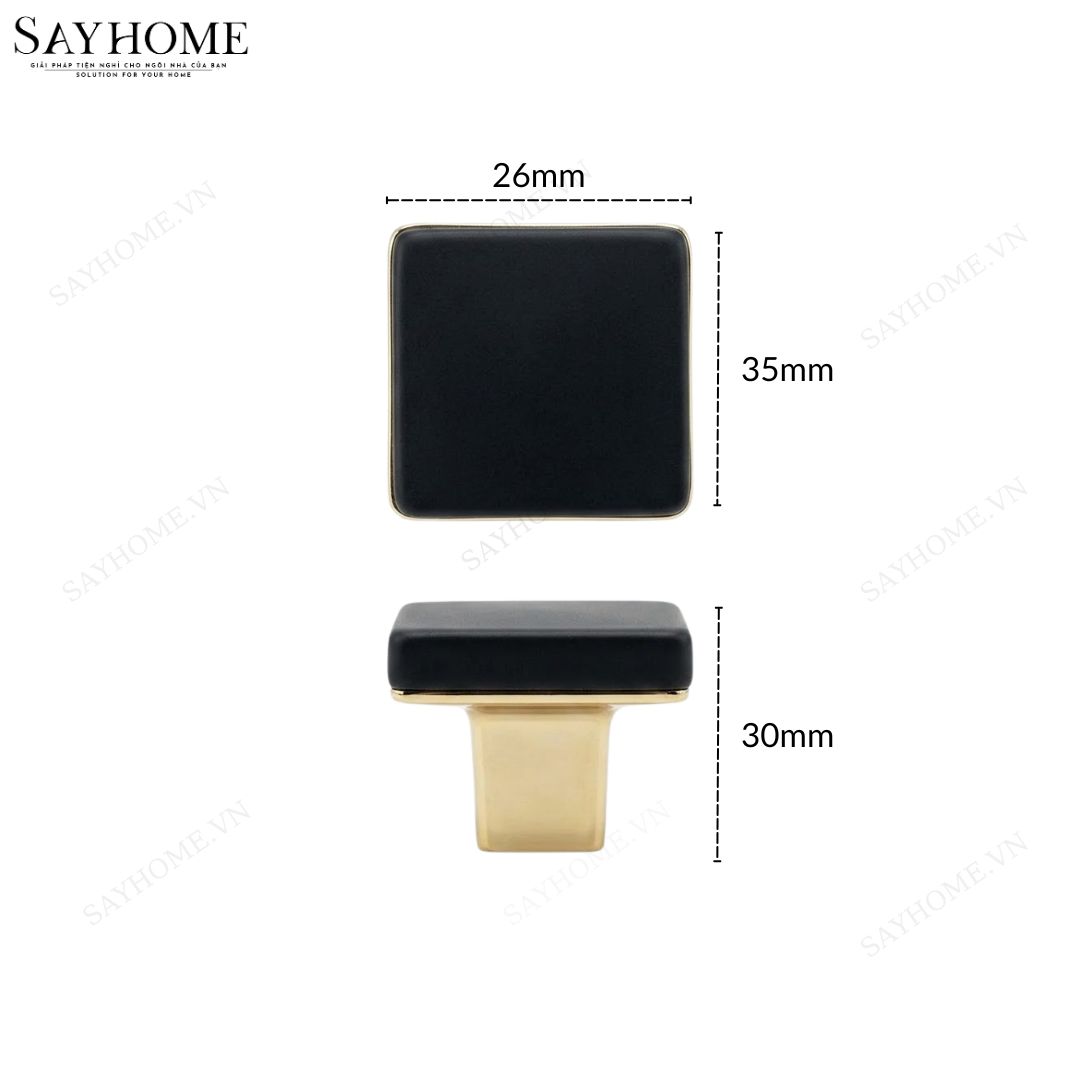 Núm tủ hiện đại màu vàng gold mặt xanh đen SH8994 tại thành phố Hồ Chí Minh