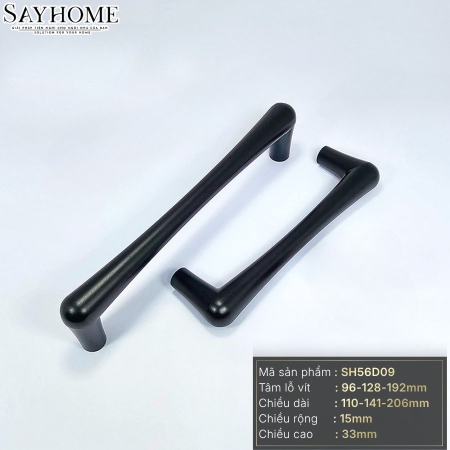 Tay nắm đũa hiện đại màu đen mờ SH56D09 tại thành phố Hồ Chí Minh