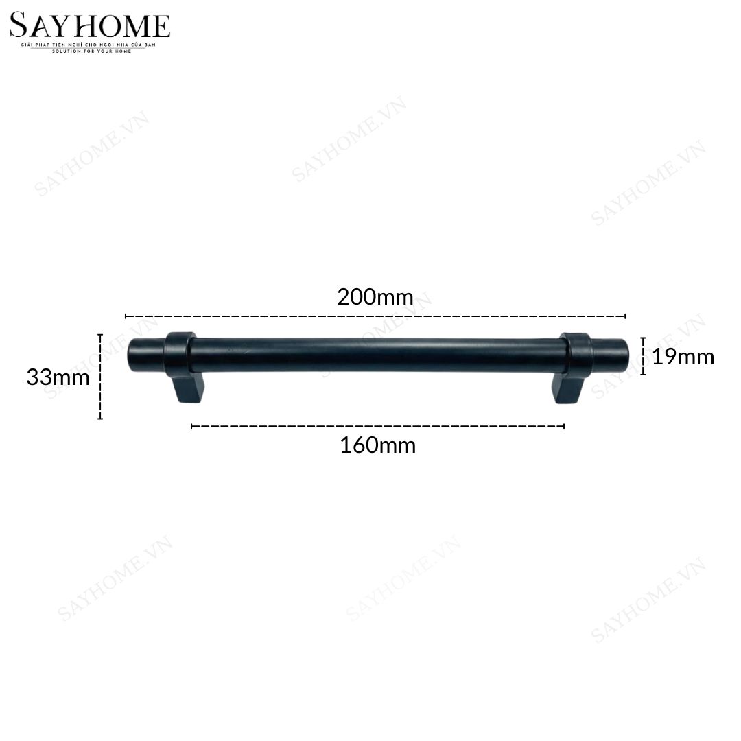 Tay nắm đũa hiện đại màu đen SH026 tại thành phố Hồ Chí Minh