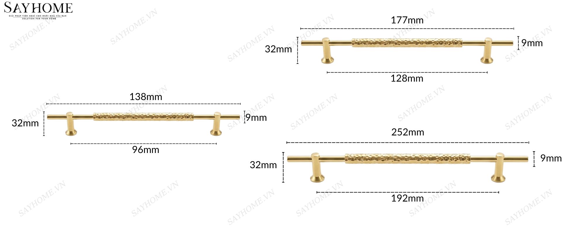 Tay nắm đũa tân cổ điển vintage màu vàng gold 18k SH11V23 tại thành phố Hồ Chí Minh