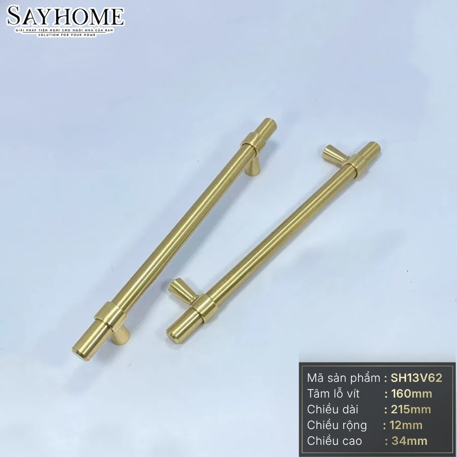 Tay nắm đũa hiện đại màu vàng SH13V62 tại Tân Bình