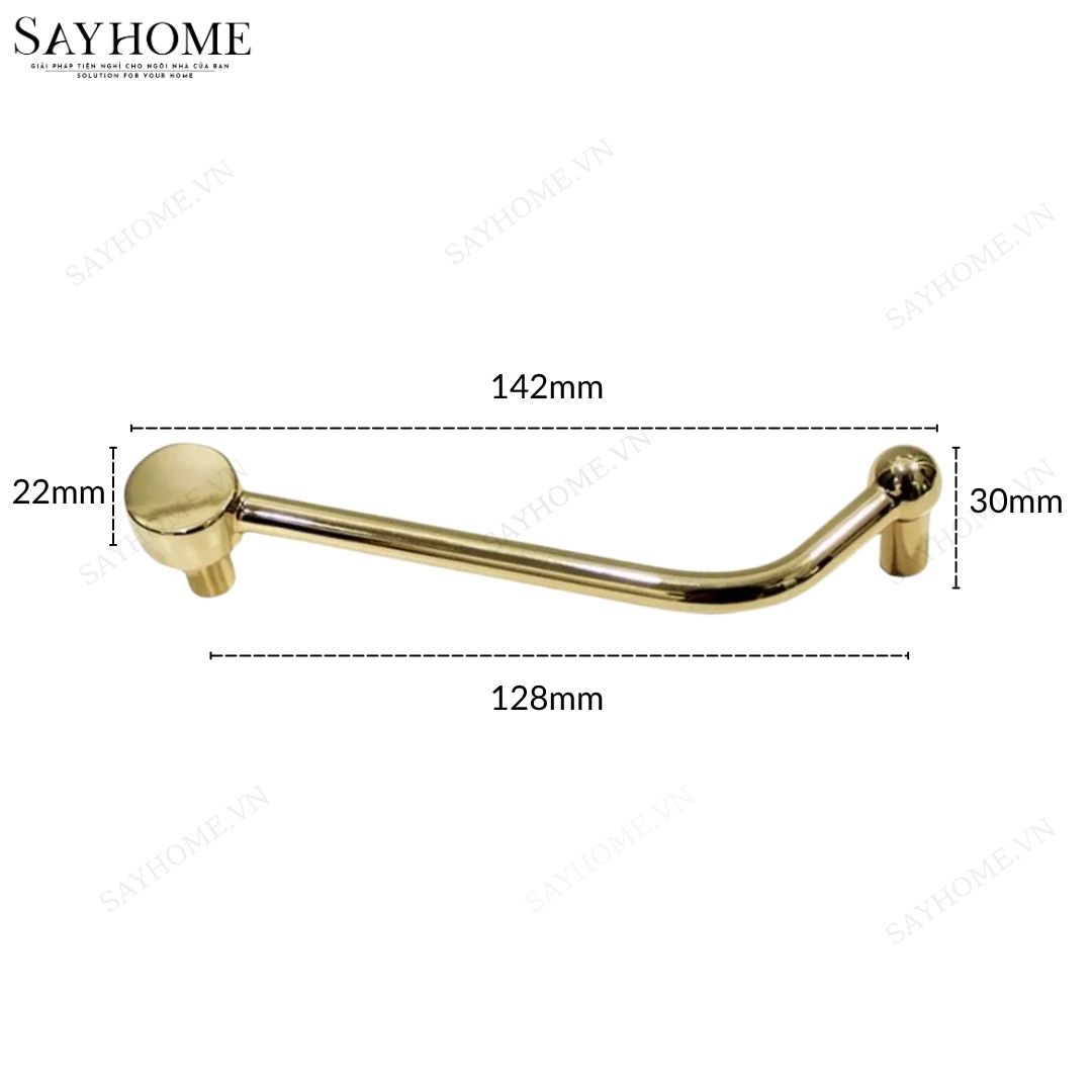 Tay nắm tủ hiện đại màu vàng gold 18k SH1887 tại thành phố Hồ Chí Minh
