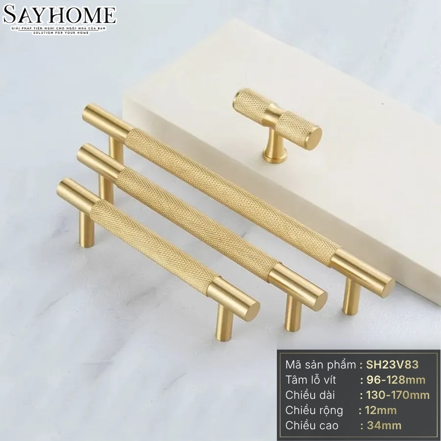 Tay nắm tủ tân cổ điển Vintage màu vàng gold SH23V83 tại thành phố Hồ Chí Minh