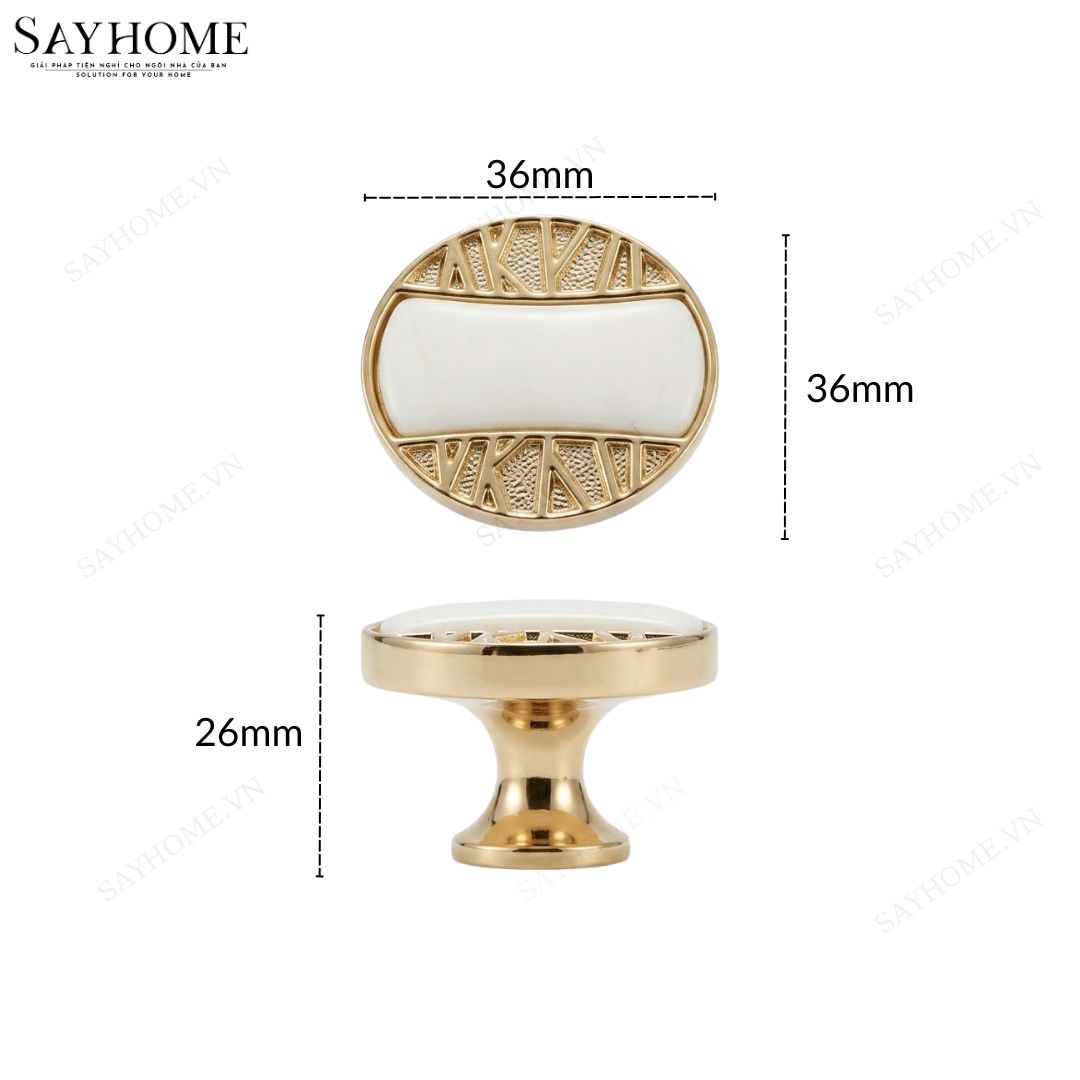 Núm tủ hiện đại màu vàng gold SH2808 tại thành phố Hồ Chí Minh