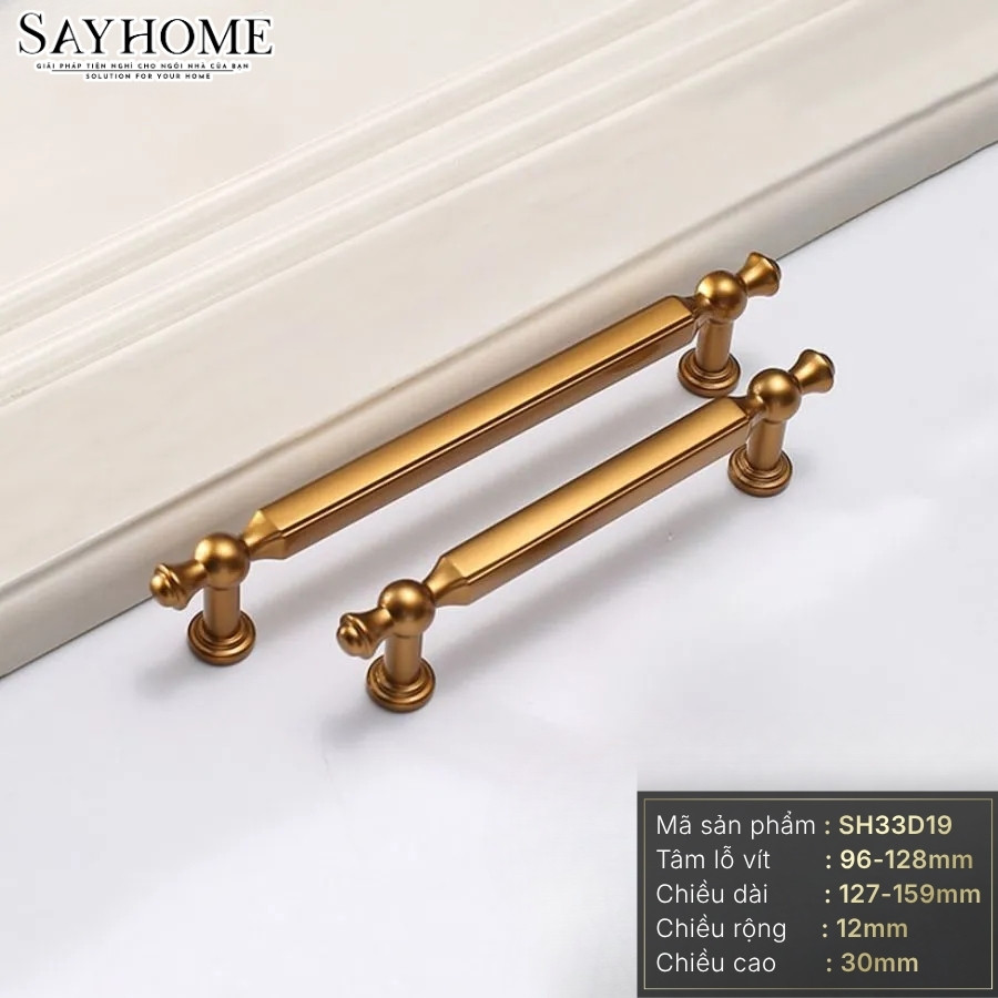 Tay nắm tủ tân cổ điển vintage màu đồng SH33D19 tại thành phố Hồ Chí Minh