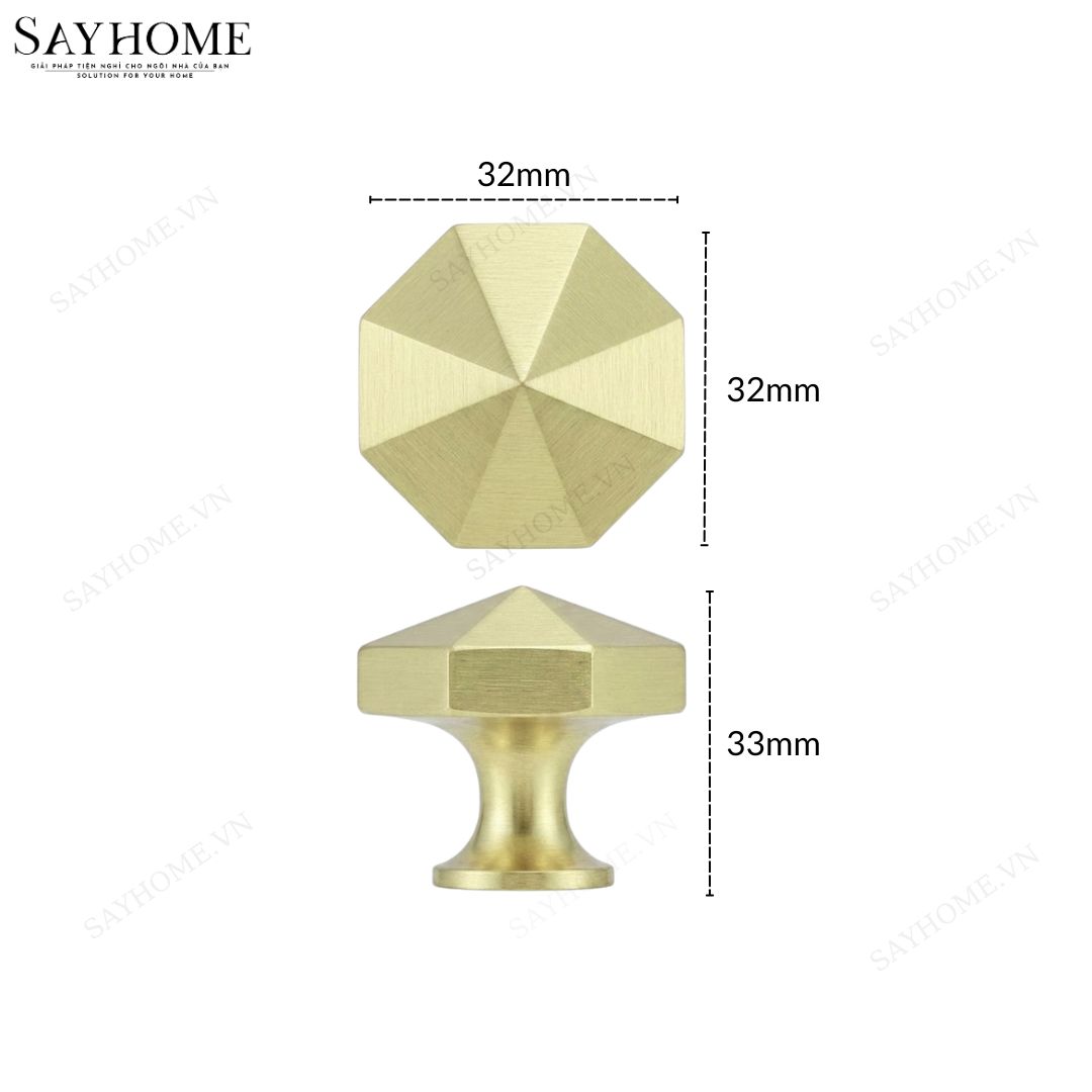 Núm tủ hiện đại màu vàng xước SH3VM71N tại thành phố Hồ Chí Minh