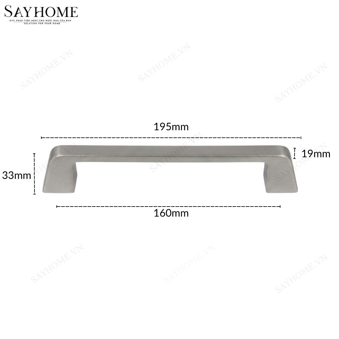 Tay nắm tủ hiện đại màu bạc SH5505 tại thành phố Hồ Chí Minh