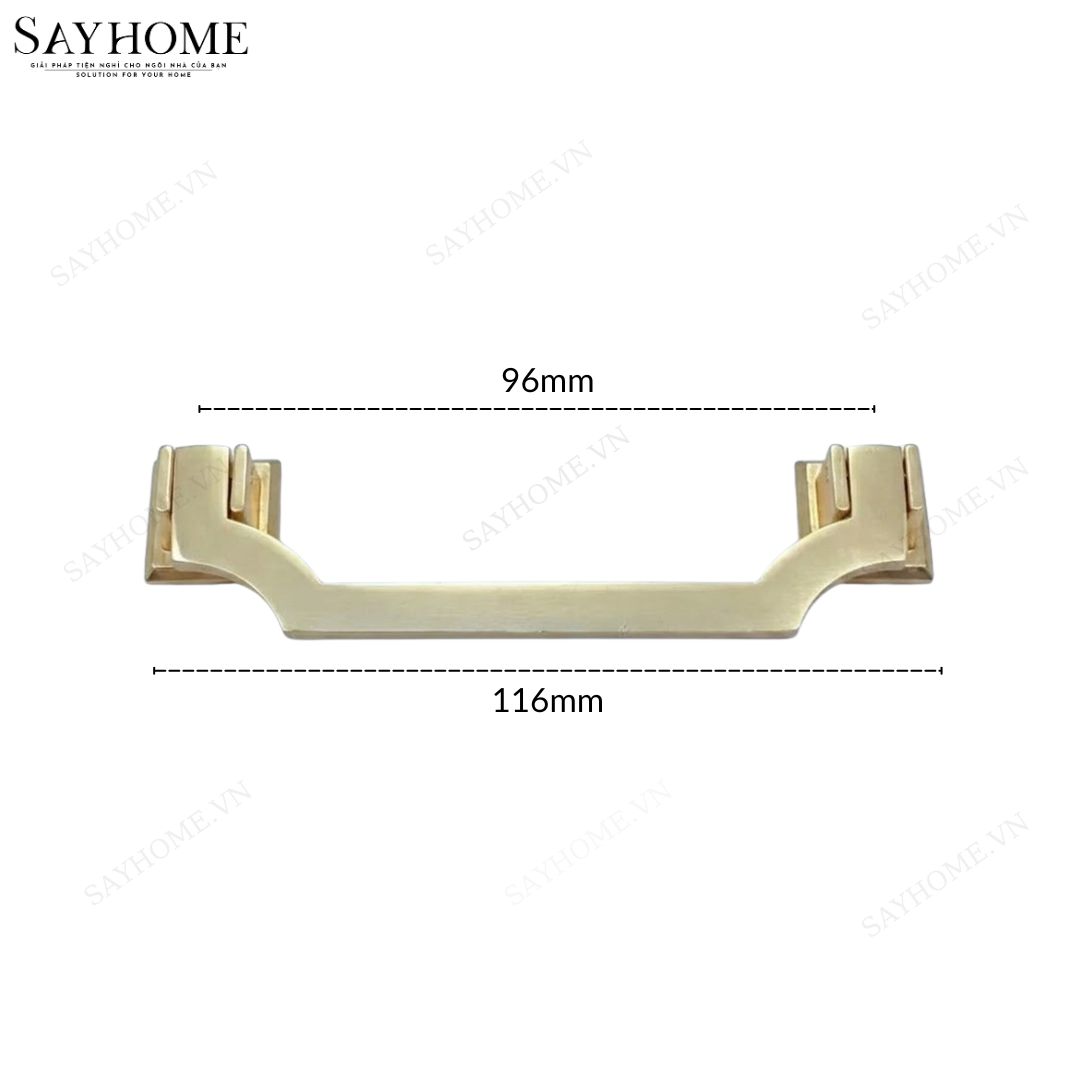 Tay nắm tủ hiện đại màu vàng mờ SH5576 tại Tân Bình