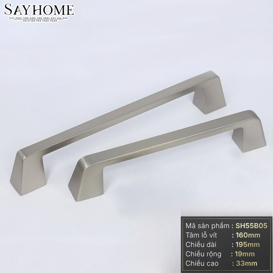 Tay nắm tủ hiện đại màu bạc SH55B05 tại thành phố Hồ Chí Minh
