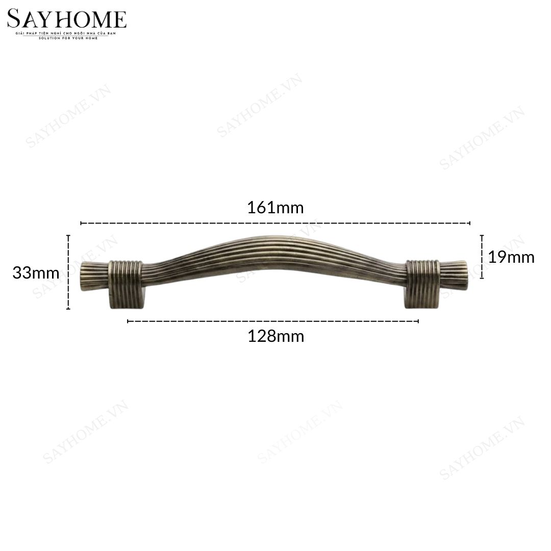 Tay nắm tủ tân cổ điển vintage màu vàng đồng SH8001 tại thành phố Hồ Chí Minh