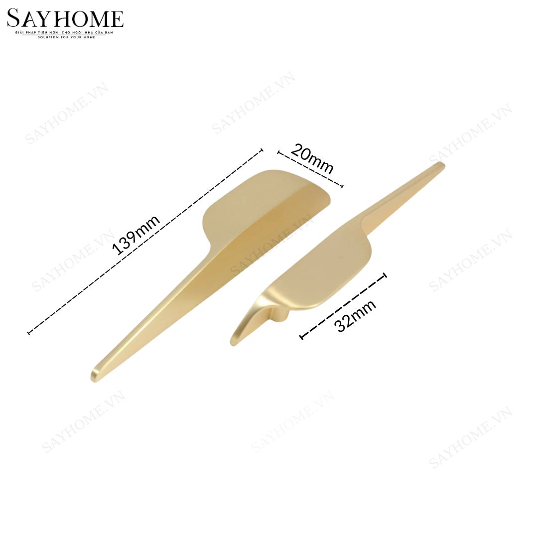 Tay nắm tủ hiện đại màu vàng gold SH8019 tại thành phố Hồ Chí Minh