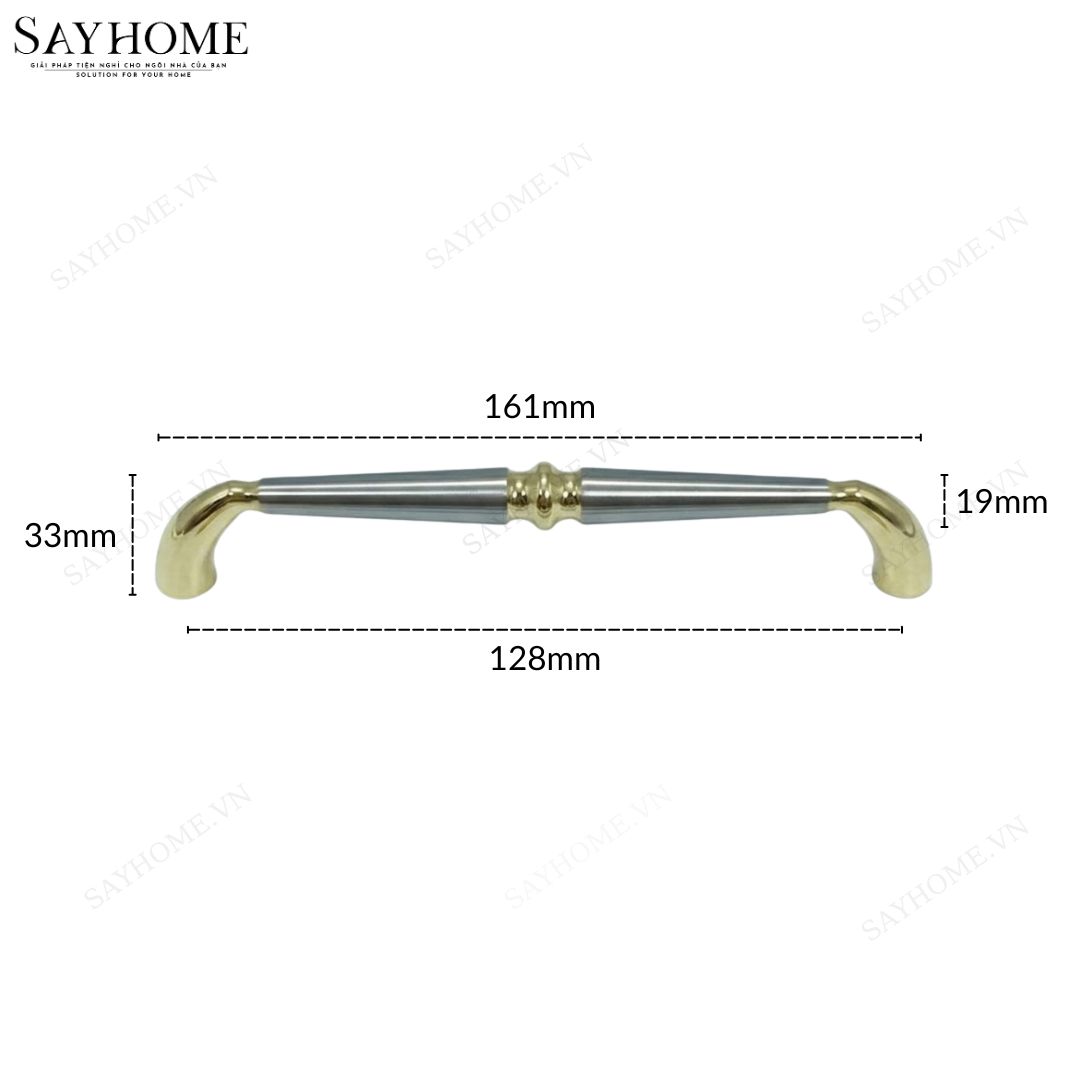 Tay nắm tủ hiện đại màu bạc vàng SH8295 tại thành phố Hồ Chí Minh