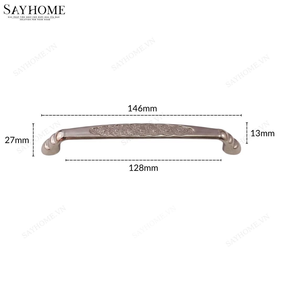 Tay nắm tủ tân cổ điển màu bạc SH8296 tại thành phố Hồ Chí Minh