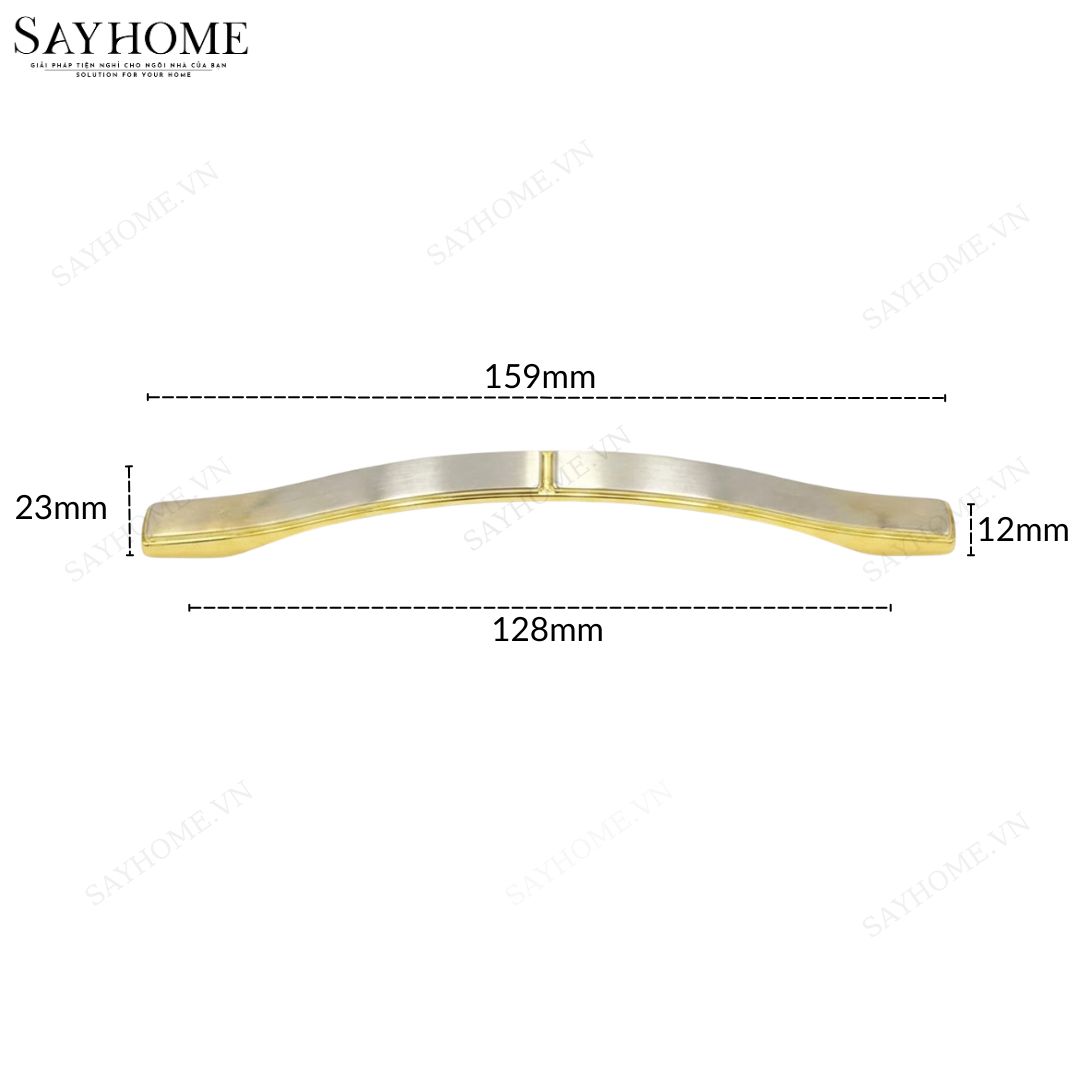 Tay nắm tủ tân cổ điển màu vàng gold bạc SH8337 tại thành phố Hồ Chí Minh