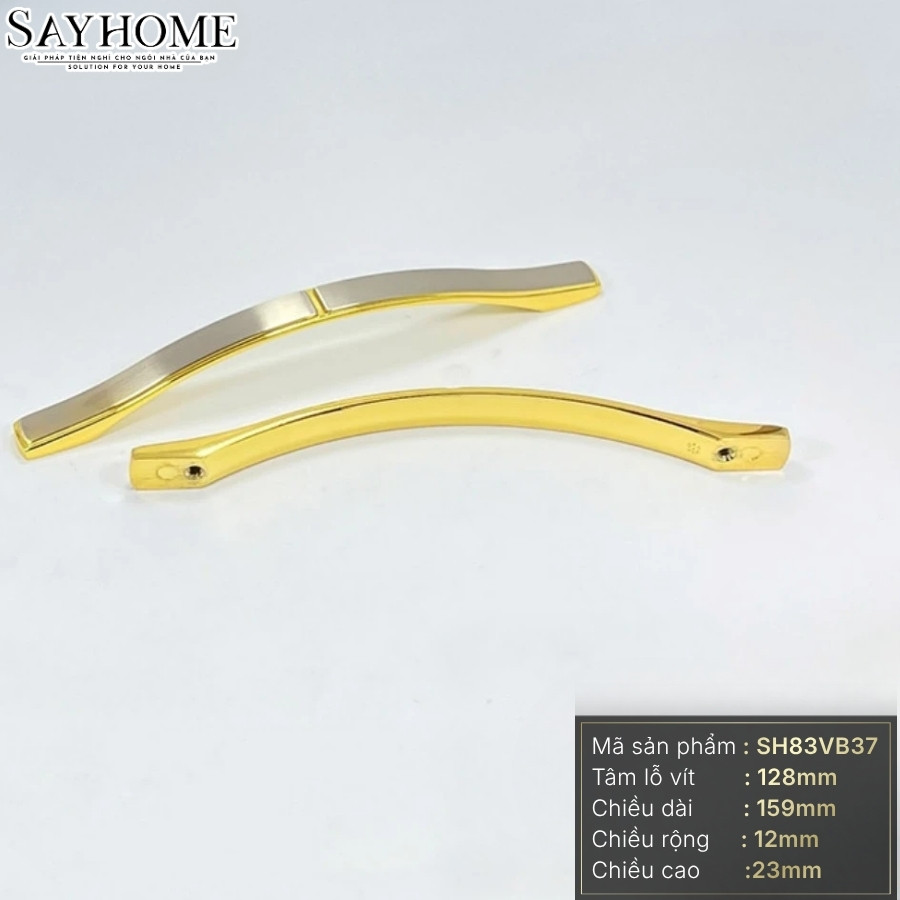 Tay nắm tủ tân cổ điển màu vàng gold bạc SH83VB37 tại thành phố Hồ Chí Minh