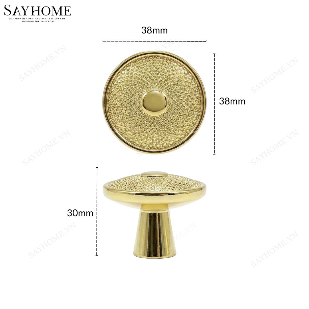 Núm tủ hiện đại màu vàng gold SH8608 tại thành phố Hồ Chí Minh