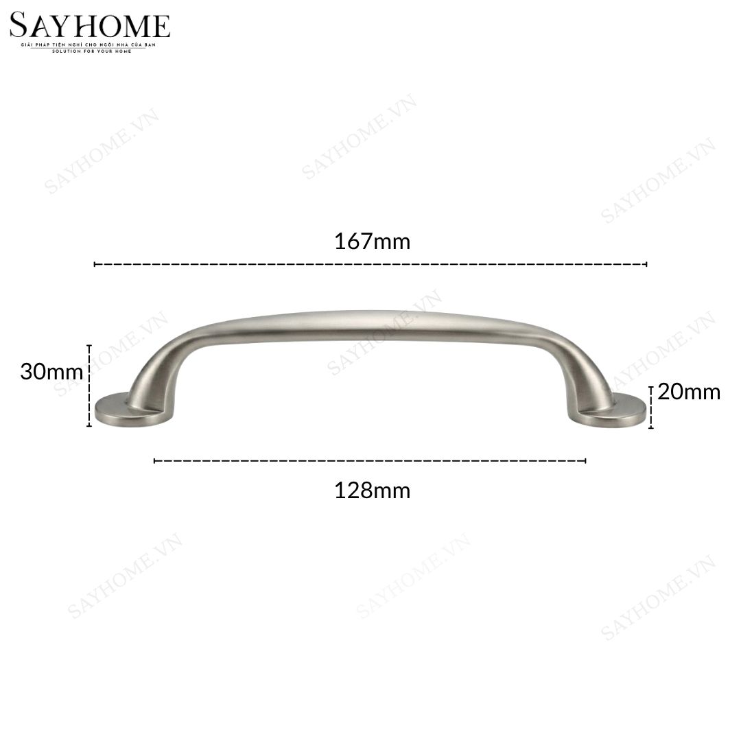 Tay nắm tủ hiện đại màu bạc SH88B85 tại thành phố Hồ Chí Minh